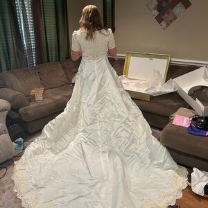 Alfred Angelo Cream Wedding Dress A Line